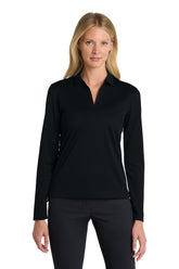 Nike Women's Dri-FIT Micro Pique 2.0 Long Sleeve Polo NKDC2105 - Black