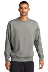 Nike Club Fleece Sleeve Swoosh Crew NKFD9863 - Dark Grey Heather