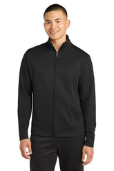 Sport-Tek® Sport-Wick® Fleece Full-Zip Jacket. ST241 - Black