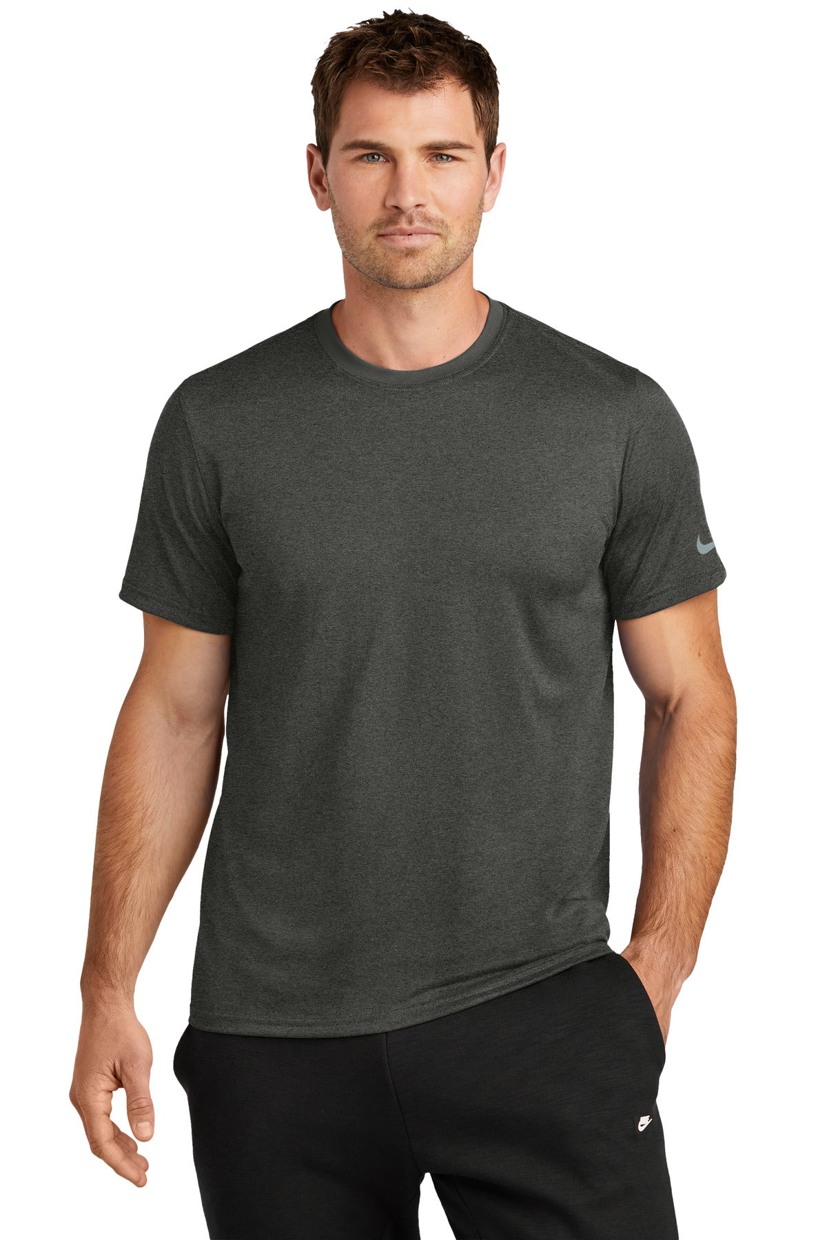 Nike Swoosh Sleeve rLegend Tee NKDX8730 - Dark Smoke Heather