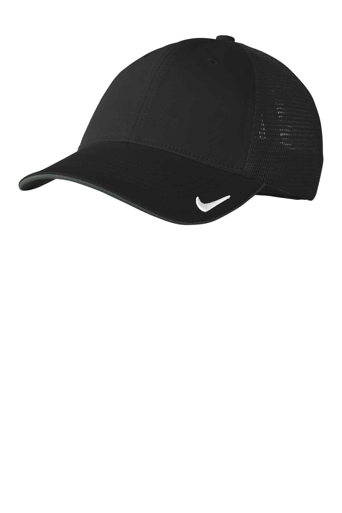 Nike Stretch-to-Fit Mesh Back Cap NKFB6448 - Black/ Black
