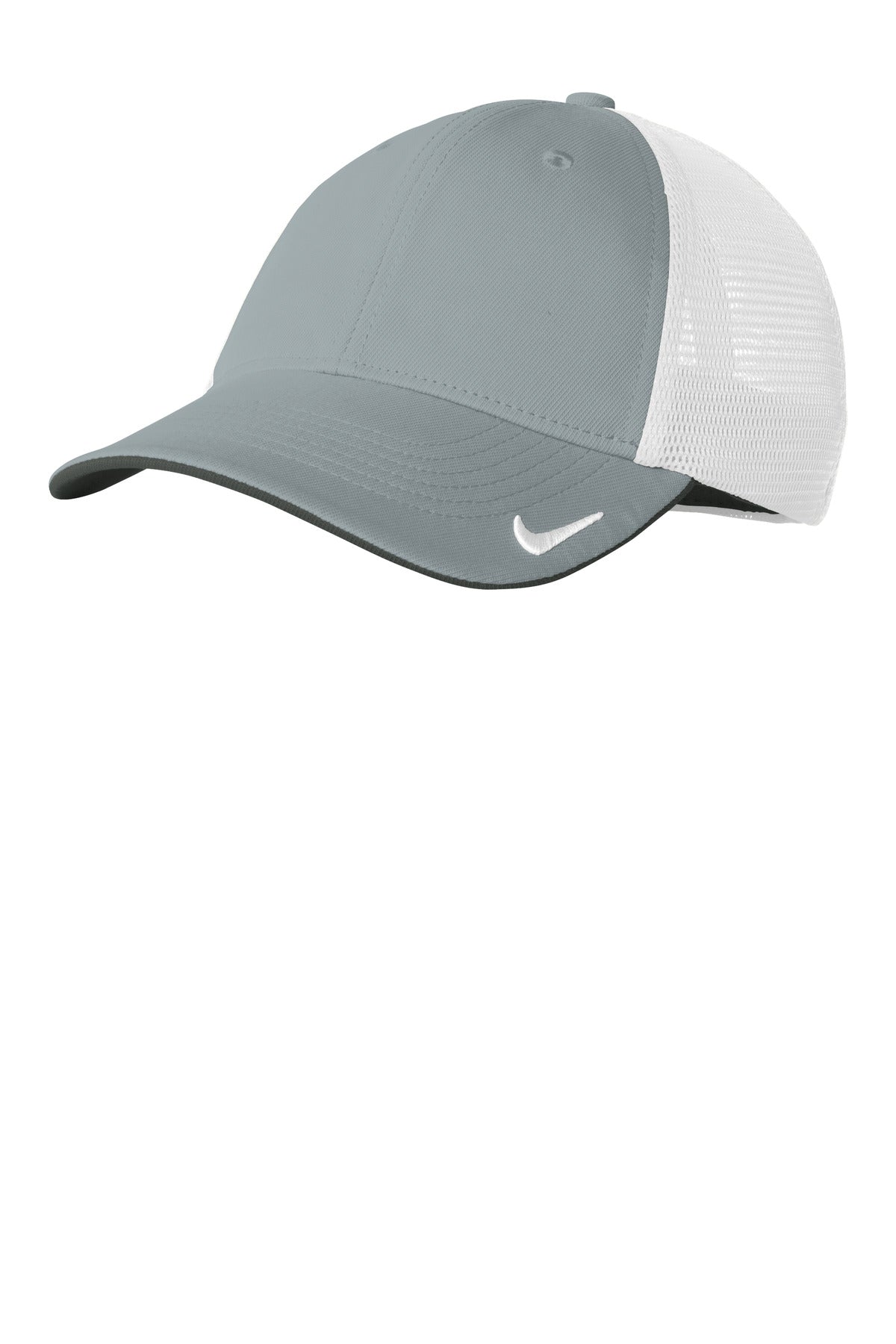 Nike Stretch-to-Fit Mesh Back Cap NKFB6448 - Cool Grey/ White