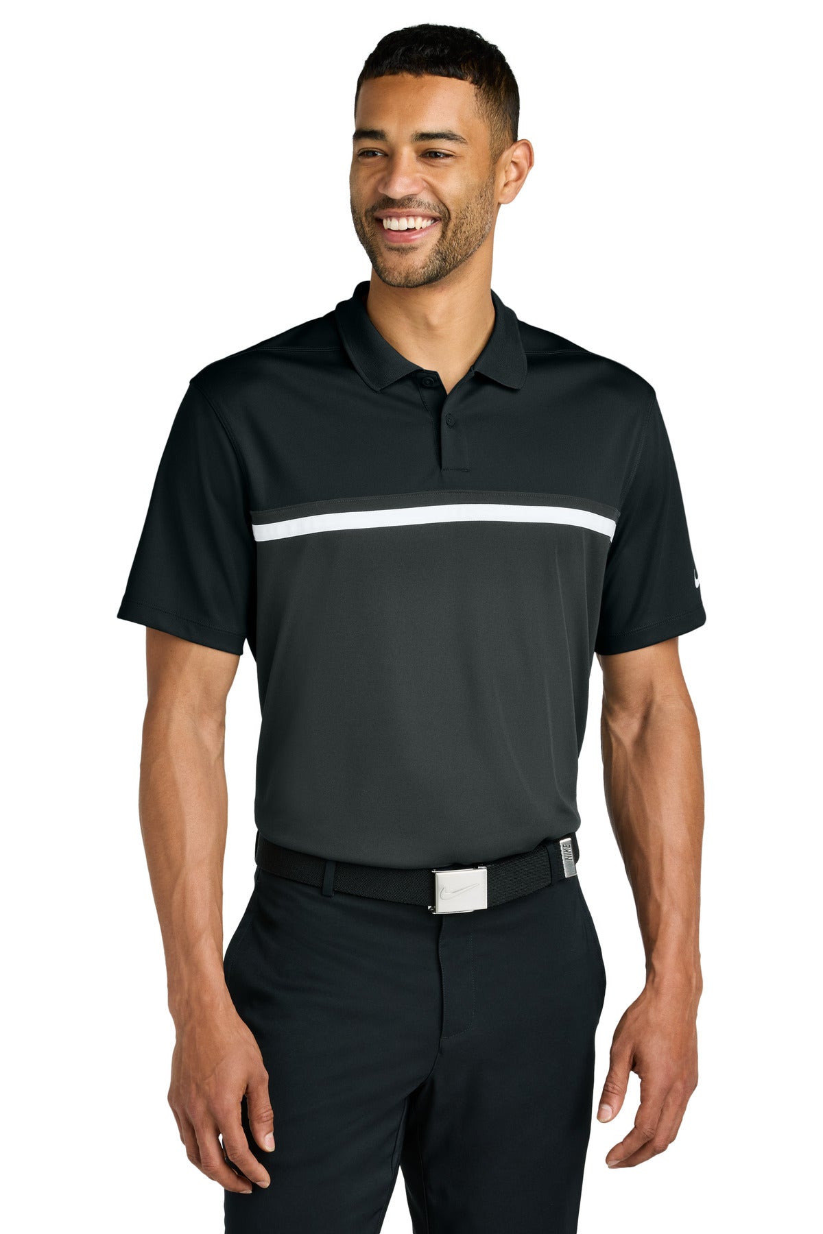 Nike Dri-FIT Victory Colorblock Polo NKFQ3968 - Black/ Anthracite/ White
