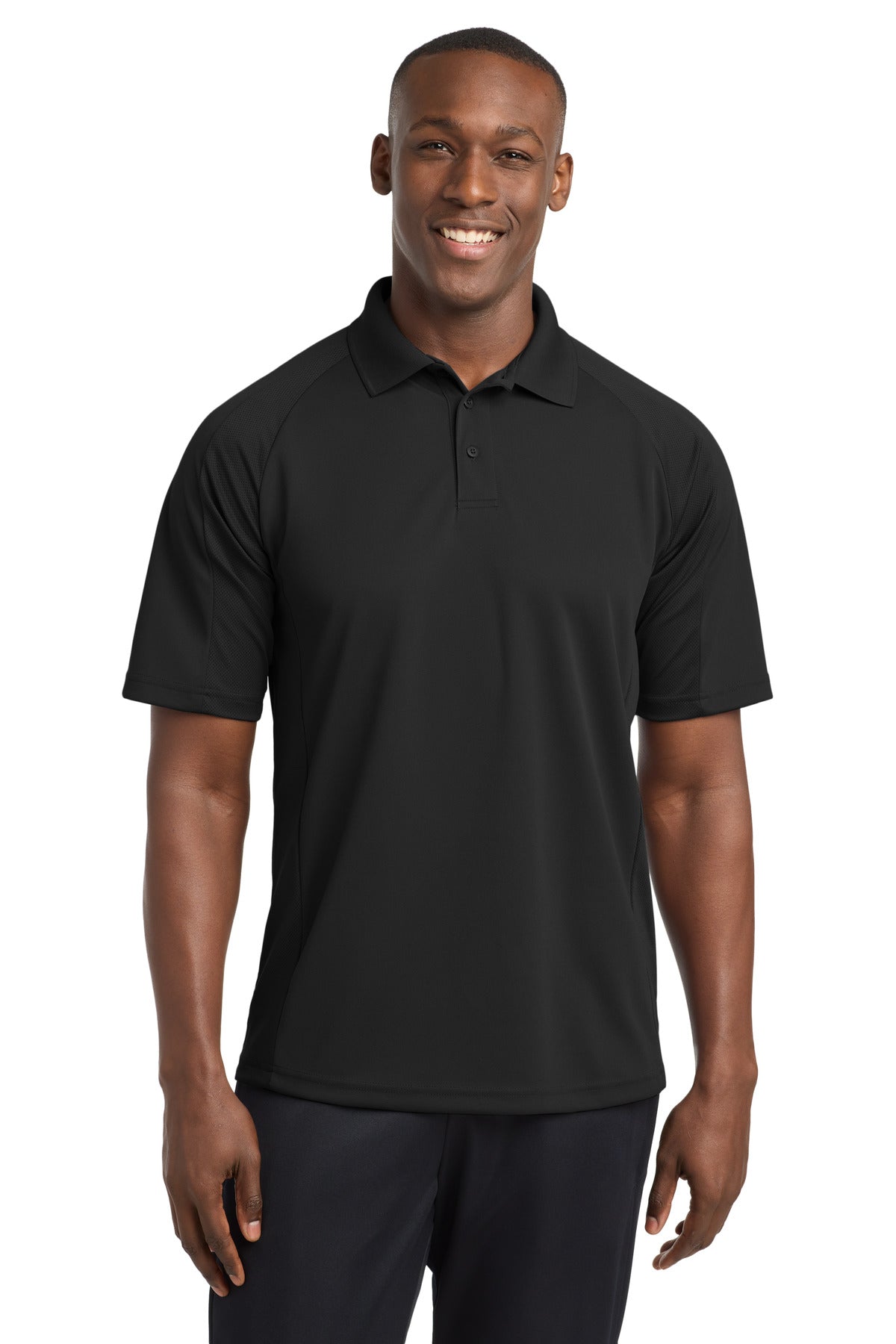 Sport-Tek® Dri-Mesh® Pro Polo. T474 - Black