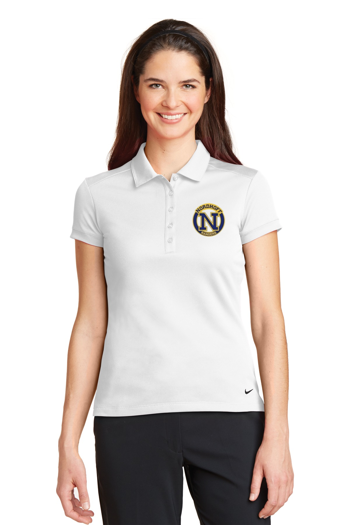 Nike Women's Dri-FIT Solid Icon Pique Modern Fit Polo.  746100